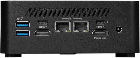 msi Cubi NUC 1MG-276BUS Mini Barebone Desktop Computer, Intel Core 5 120U 1.4GHz - RAM, Storage and OS Not Included, Black in Saudi Arabia