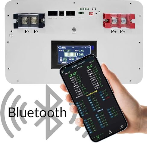 صندوق بطارية LiFePO4 DIY 48V 280Ah 15kwh 51.2V 314Ah 330Ah علبة معدنية من الحديد الليثيوم، مع 200A JK Bluetooth BMS وغيرها من الملحقات، للمركبات الترفيهية، خارج الشبكة، الطاقة الاحتياطية، عربة الجولف، التخزين المنزلي، البحرية in Saudi Arabia