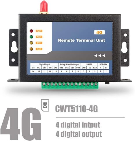 CWT5015 2DI 1AI 3DO 4g وحدة تحكم مودم Rtu عن بعد Io in Saudi Arabia
