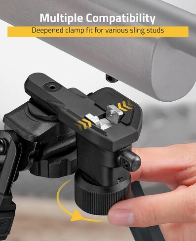 CVLIFE Sling Stud Bipod for Rifle Bipod for Hunting Rifles Swivel Tiltable Foldable Adjustable Height for Shooting in Saudi Arabia