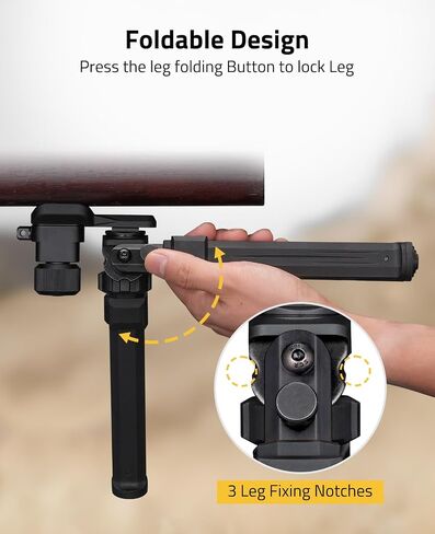 CVLIFE Sling Stud Bipod for Rifle Bipod for Hunting Rifles Swivel Tiltable Foldable Adjustable Height for Shooting in Saudi Arabia