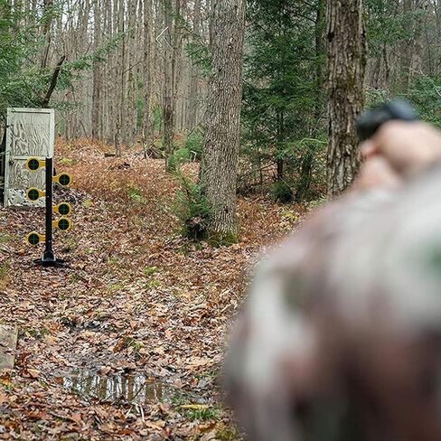 ملصقات أهداف رش أهداف الرماية مقاس 6 بوصات، 100 قطعة من الورق ذاتية اللصق لنطاق الرماية مع تعليقات تأثير صفراء فلورسنت لنطاق الرماية والرماية in Kuwait