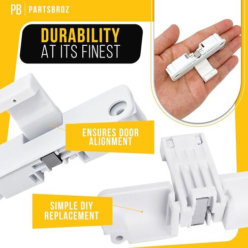 WPW10240513 W10240513 ضربة باب الغسالة [تتضمن نصائح DIY] من PartsBroz - أجزاء غسالة Whirlpool Kenmore Maytag المتوافقة - تحل محل AP6017583 PS11750882 - مناسبة تمامًا للغسالات ذات التحميل العلوي in Saudi Arabia