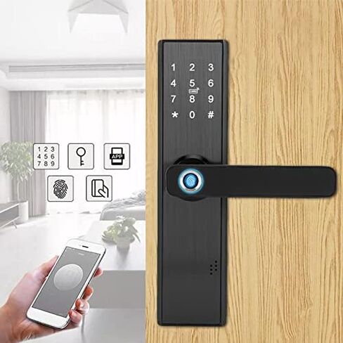 Dioche Fingerprint Smart Lock, Electronic Door Lock, Touchscreen Smart Door Lock with Password | IC Card | Smart Door Lock with Mechanical Key in Saudi Arabia