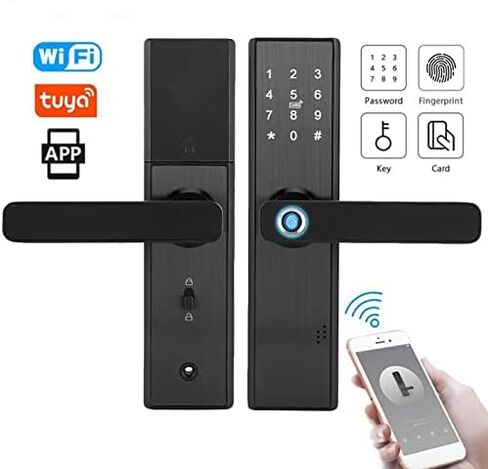 Dioche Fingerprint Smart Lock, Electronic Door Lock, Touchscreen Smart Door Lock with Password | IC Card | Smart Door Lock with Mechanical Key in Saudi Arabia