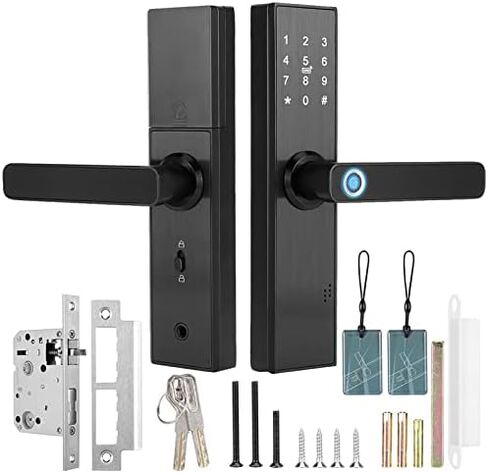 Dioche Fingerprint Smart Lock, Electronic Door Lock, Touchscreen Smart Door Lock with Password | IC Card | Smart Door Lock with Mechanical Key in Saudi Arabia