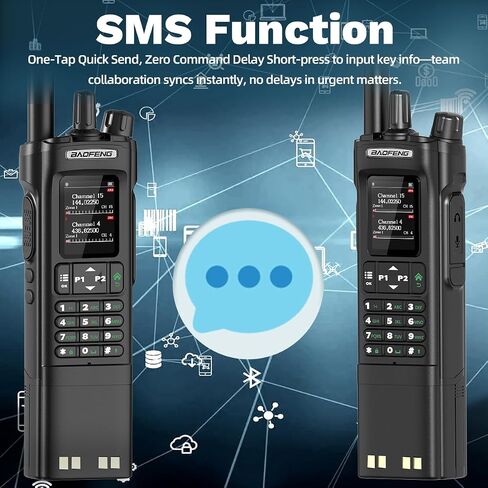 راديو BAOFENG DM32 DMR Radio10W راديو هام طويل المدى محمول باليد 3800 مللي أمبير في الساعة قابل لإعادة الشحن، راديو NOAA للطقس DM-32UV راديو ثنائي الاتجاه مع شحن USB-C، تردد النسخ لصيد معدات النجاة in Saudi Arabia
