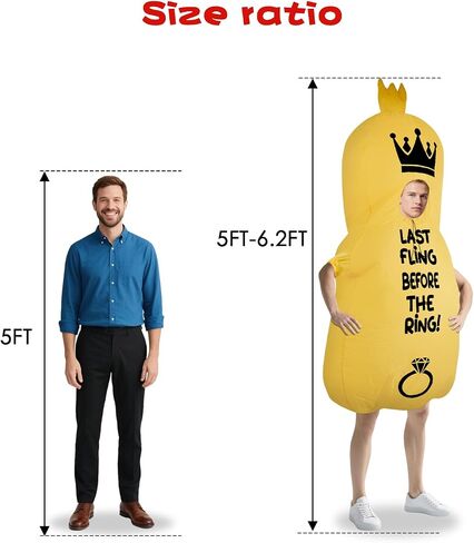 Adult Rugby Suit, Adult Finger Inflatable Suit, Suitable for Parties, Get-Togethers and Rugby Game Celebrations in Saudi Arabia