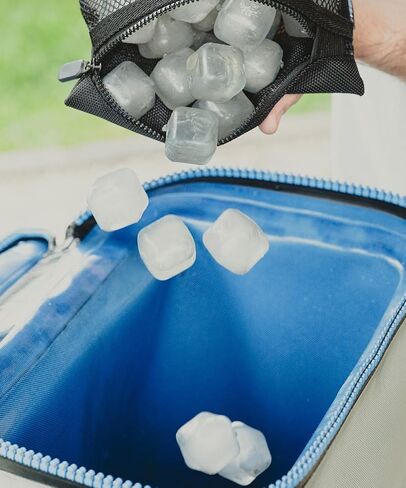 NUGSAX – The Duo (2 Pack) Reusable Ice Cubes and Ice Packs for Coolers, Lunch Bags, and Sporting Events | Reusable Freezer Cold Bags in Saudi Arabia