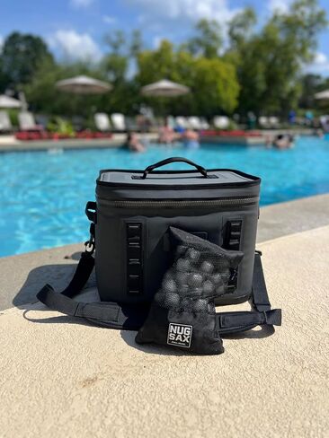 NUGSAX – The Duo (2 Pack) Reusable Ice Cubes and Ice Packs for Coolers, Lunch Bags, and Sporting Events | Reusable Freezer Cold Bags in Saudi Arabia
