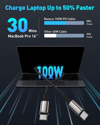 Baseus USB C Cable 100W 70W Universal Travel Adapter with Retractable Cable in Saudi Arabia