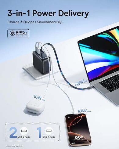 Baseus كابل شحن سريع USB C 5A قابل للسحب 100 واط، شاحن USB C 100 واط مع كابل مدمج قابل للسحب in Saudi Arabia