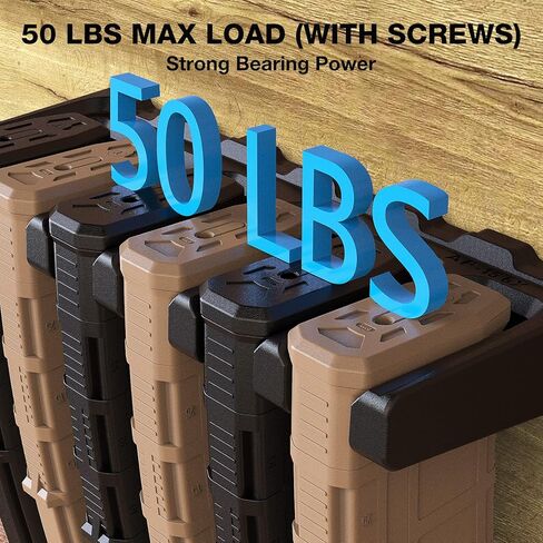 Magnetic PMAG Wall Mount | PMAG Holder, Mag Storage Rack for Amend 2, Hexmags, MFTmags, AR Magazine Holder for PMAG 30 Round 5.56 223 | Ammo Wall Mount Display Organozation for Gun Room in Kuwait