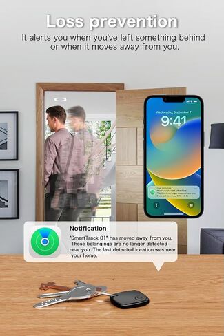 2 Pack Bluetooth Tracker Works with Apple Find My, Key Finder Locator with Sound, Anti-Lost Device for Wallet Keys iPhone, GPS Tracking Device for Kids Pets Luggage, in Saudi Arabia