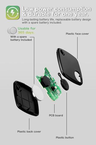 2 Pack Bluetooth Tracker Works with Apple Find My, Key Finder Locator with Sound, Anti-Lost Device for Wallet Keys iPhone, GPS Tracking Device for Kids Pets Luggage, in Saudi Arabia