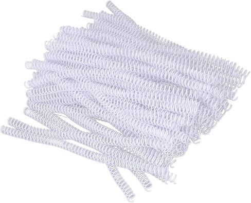 100Pcs 9.5mm Plastic Spiral Binding Coils, 3/8in Diameter, 48 Teeth, 4: Io, 75 Sheet Acity for, Coil S (White) in Saudi Arabia