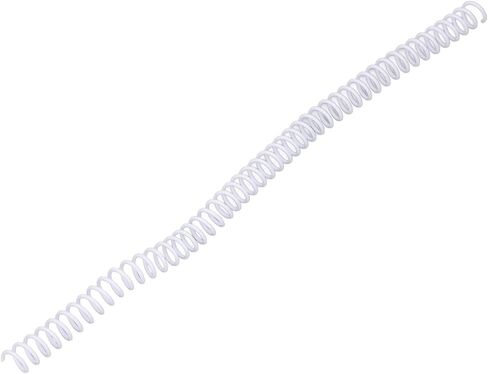 100Pcs 9.5mm Plastic Spiral Binding Coils, 3/8in Diameter, 48 Teeth, 4: Io, 75 Sheet Acity for, Coil S (White) in Saudi Arabia