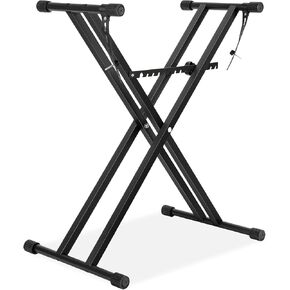 AODSK Single-X Keyboard Stand Adjustable Width & Height,Piano Stand with Locking Straps & Quick Release Mechanism (Keyboard Stand) in Saudi Arabia