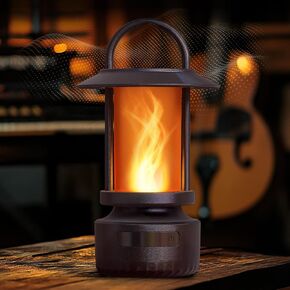 Bluetooth Outdoor Speakers - Realistic LED Flame with 13 Color Options, Powerful 5W Sound, Wireless Outdoor Speakers with Deep Bass for Parties, Camping, Tailgating & Home Ambience (1 Pack) in Saudi Arabia