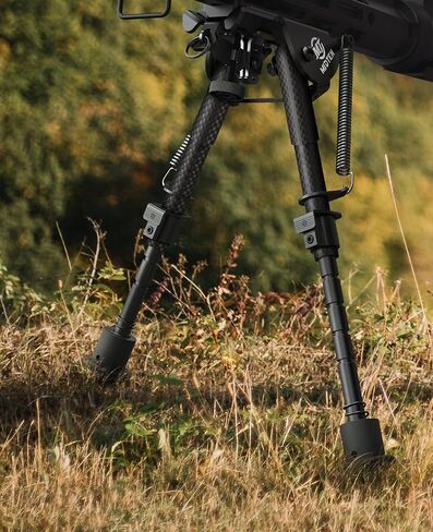 MidTen حبال مسمار Bipod للبنادق bipod لـ M-Rail bipod مع محول M-Rail 6-9 بوصة من الألومنيوم وألياف الكربون in Kuwait