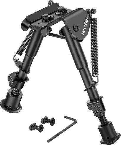 Besrilien Rifle Bipod 6-9 بوصات متوافقة مع Mlok Bipods للبنادق خفيفة الوزن Bipod متكاملة للصيد والرماية in Kuwait