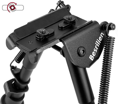 Besrilien Rifle Bipod 6-9 بوصات متوافقة مع Mlok Bipods للبنادق خفيفة الوزن Bipod متكاملة للصيد والرماية in Kuwait