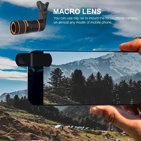 8X Optical Zoom Lens for Smartphones, HD Telephoto Telescope Phone Camera Lens with Universal Clip for Photography in Saudi Arabia