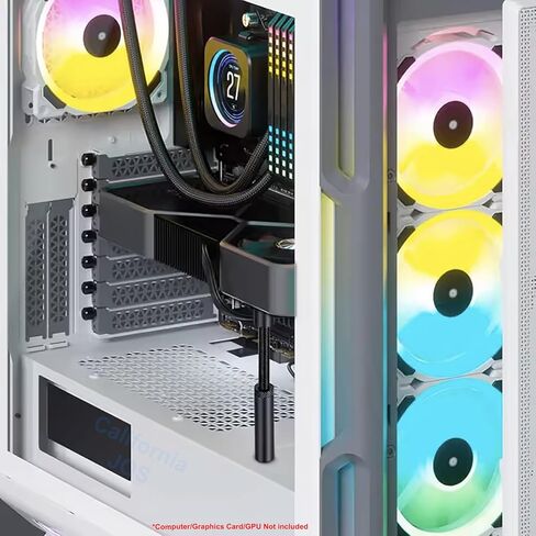 Graphics Card GPU Support Bracket: GPU Sag Bracket Video Card Stand GPU Holder Graphics Card Support with Rectangular Bubble Level Black (L 74-120mm) in Saudi Arabia