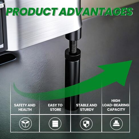 GPU Brace Support - All-Metal Graphics Card Sag Holder, Suitable for Compact PC Cases (L, 72.5-111.5mm) in Saudi Arabia