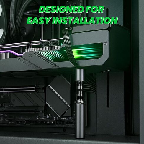 GPU Brace Support - All-Metal Graphics Card Sag Holder, Suitable for Compact PC Cases (L, 72.5-111.5mm) in Saudi Arabia