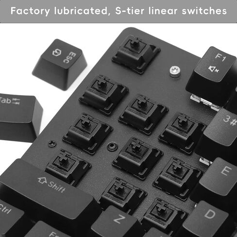 Gateron Oil King V2 Pre Lubed 5pin Linear Switches for Mechanical Keyboard (90PCS, Oil King) in Saudi Arabia