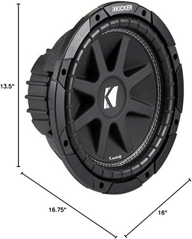 Harmony Audio Universal Car Stereo Paintable Ported 10" Kicker Bundle Comp C10 Sub Box Enclosure & Harmony HA-A400.1 Amp in Saudi Arabia