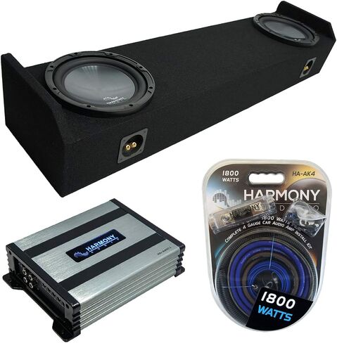 Harmony Audio Compatible with 2006-14 Honda Ridgeline HA-R104 Dual 10" Loaded Sub Box Enclosure with HA-A400.1 Amplifier in Saudi Arabia