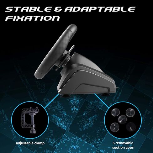 SUBSONIC – Superdrive 270 GT-5 Steering Wheel - PS5 LED steering wheel with dual sticks, 270° rotation, pedals and paddle shifters. Compatible with PS5 and PC – Black in Saudi Arabia