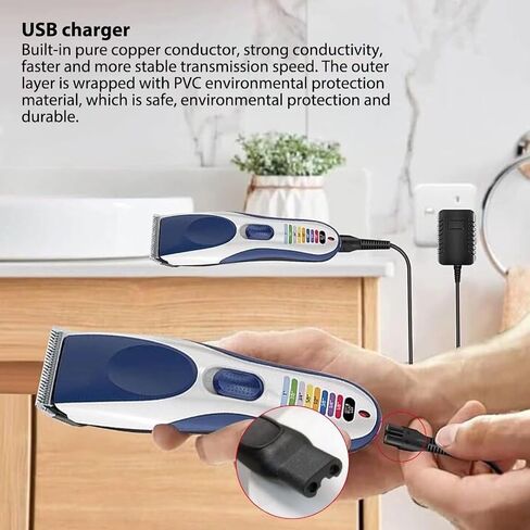 كابل بديل Xspeedonline سلك طاقة USB 5 فولت - لسلسلة 7000، 5000، 3000 ومحول 5521 HQ8505 A00390 خط شحن in Saudi Arabia