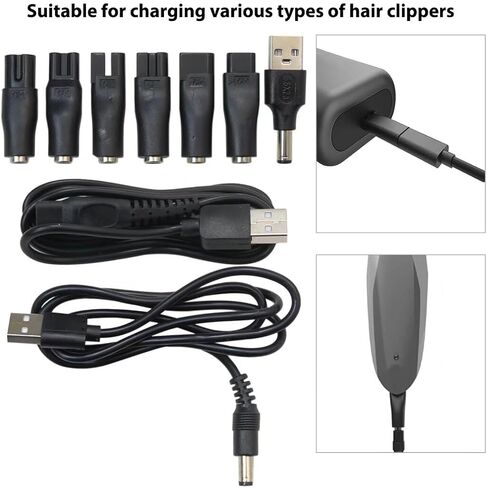 كابل بديل Xspeedonline سلك طاقة USB 5 فولت - لسلسلة 7000، 5000، 3000 ومحول 5521 HQ8505 A00390 خط شحن in Saudi Arabia