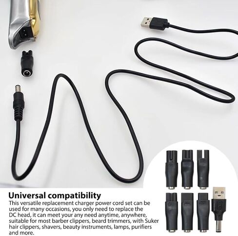 كابل بديل Xspeedonline سلك طاقة USB 5 فولت - لسلسلة 7000، 5000، 3000 ومحول 5521 HQ8505 A00390 خط شحن in Saudi Arabia