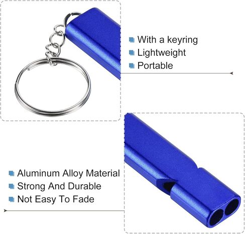 Emergency Survival Whistle with Keychain for Outdoor Rescue Signaling Loud in Saudi Arabia