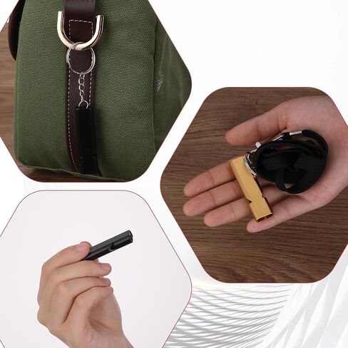 3 Pack Coach Whistle with Lanyard, Loud Double Tube Emergency Whistle Metal Sports Whistle with Keychain for Coaches, Referees, Teachers, Emergency in Saudi Arabia