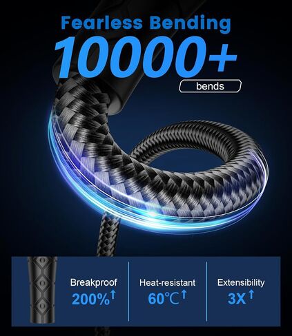 RCA Subwoofer Cable 10ft/3M 90 Degree RCA to RCA Cable Cotton Braided Double Shielded Digital Analogue Supports Amplifiers,Home Theater,Subwoofer (Black) in Saudi Arabia
