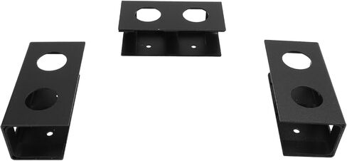 Under Desk Laptop Mount, Aluminum Alloy Metal Under Desk Shelf Device Holder with Anti Scratch Silicone, Under Desk Laptop Storage Mount for Keyboards,Tablets (Black) in Saudi Arabia
