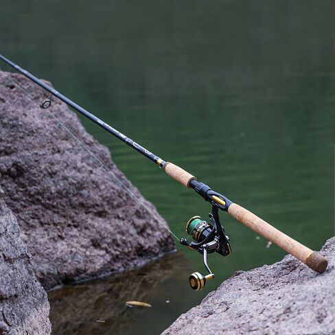 Sougayilang 7’ Fishing Rod and Reel Spinning Combo, 2 Piece Fishing Rod, Size 4000 Reel, Right/Left Handle Position, Suitable for Inshore Fishing in Saudi Arabia