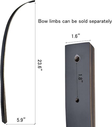 FUNTRESS 60" Takedown Recurve Bow 20-60Lbs Hunting Bow and Arrow Set for Right and Left Hand in Saudi Arabia