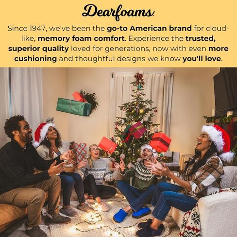 Dearfoams Women's Memory Foam Cozy Soft House Slippers Gifts for Women Hannah Knit Clog House Shoes in Saudi Arabia