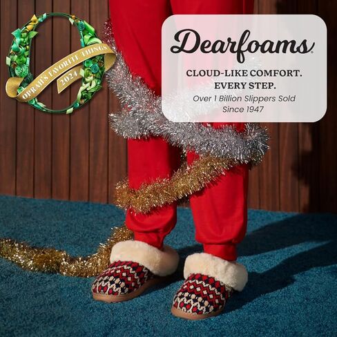 شبشب نسائي من Dearfoams مصنوع من مادة Hannah Chenille المحبوكة in Kuwait