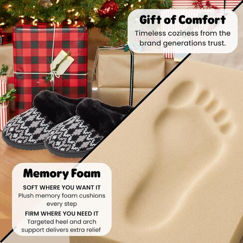 شبشب نسائي من Dearfoams مصنوع من مادة Hannah Chenille المحبوكة in Kuwait