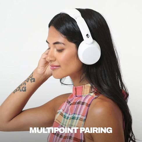 Skullcandy Icon 180 Wireless On-Ear Bluetooth Headphones, Up to 50 Hours Battery, Lightweight and Travel Ready, Secure Fit, Sweat and Water Resistant, Microphone iPhone Android - True Black in Saudi Arabia