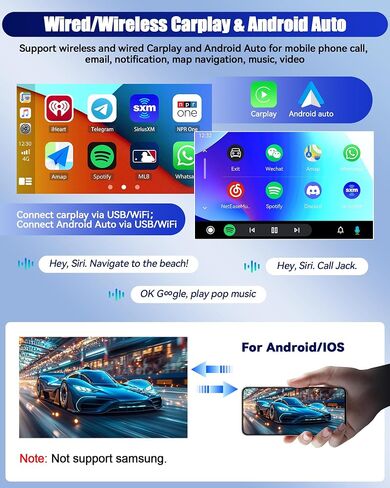 ستيريو سيارة 4G+64G Android 15 لسيارة Ford Fusion Mondeo 2013-2017 9 بوصات راديو سيارة بشاشة تعمل باللمس مع Carplay Android Auto Bluetooth، 32EQ/FM/RDS، GPS، DSP، WiFi، 59 UI + كاميرا احتياطية in Kuwait