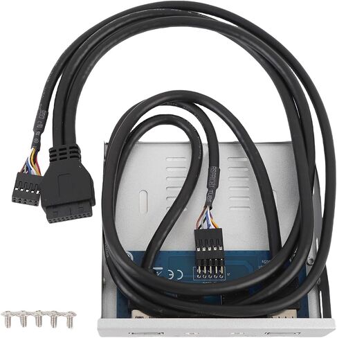 Dpofirs Floppy Drive Front Panel Versatile USB 3.0 Hub for Efficient Data Transfer for Computer Case 19 Pin Sound Interface Panel to USB3.0 (#1) in Saudi Arabia