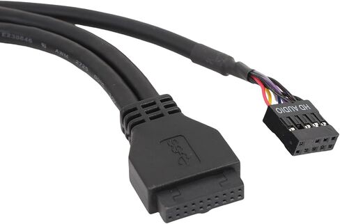 Dpofirs Floppy Drive Front Panel Versatile USB 3.0 Hub for Efficient Data Transfer for Computer Case 19 Pin Sound Interface Panel to USB3.0 (#1) in Saudi Arabia